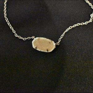 Kendra Scott Cream Stone Necklace